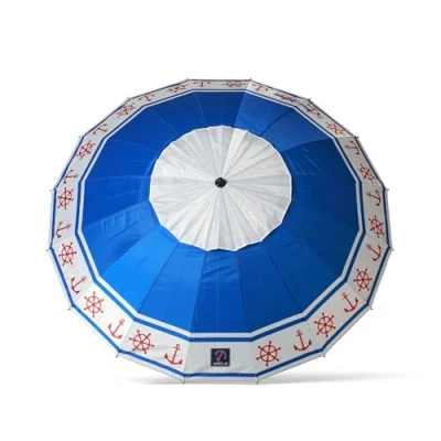 Afbeelding van Strandparasol Blauw Ø 220 cm SPF50+ Anker