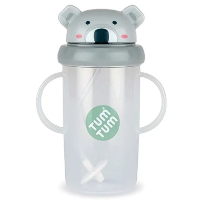 Afbeelding van TUM Tippy Up Drinkbeker met vrije doorstroming (zonder ventiel) voor peuters, BPA vrij (Kev Koala 300 ml)