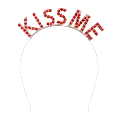 Afbeelding van Boland Metalen diadeem &#039;Kiss me&#039; Één maat Volwassenen Vrouwen