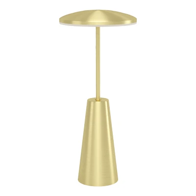 Afbeelding van EGLO Piccola Tafellamp Aanraakdimmer Draadloos 28 cm Goud Instelbaar wit licht Oplaadbaar Buiten en Binnen