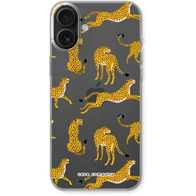 Afbeelding van Case Company® hoesje geschikt voor iPhone 16 Plus Luipaard Soft Cover Telefoonhoesje Bescherming aan alle Kanten en Schermrand