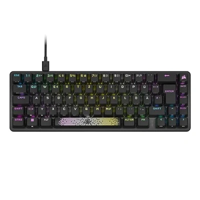 Afbeelding van Corsair K65 PRO Mini RGB 65% optisch mechanisch gamingtoetsenbord OPX schakelaar PBT dubbele shot keycaps iCUE compatibel QWERTZ de lay out zwart
