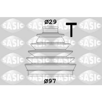 Afbeelding van SASIC 2933063 Aandrijfashoes Wielzijde Thermoplastic PEUGEOT: Expert II Van, Tepee, 807, CITROËN: C8, Dispatch I Platform / Chassis