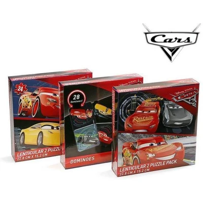 Afbeelding van Puzzel en domino set Cars 3 Stuks