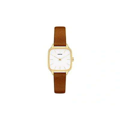 Afbeelding van Komono Polshorloge Kate Gold Tan W4253 Bruin Goud ⌀ 29 mm Dames