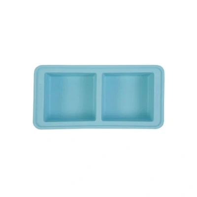 Afbeelding van Foodcube Meal prep bakje Diepvriesbakje vershoudbakje 100% siliconen Vriezer tray met deksel BPA vrij &amp; Magnetron Oven Vaatwasser 2x 500ML Blauw