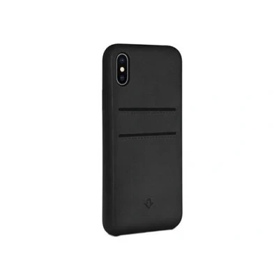 Afbeelding van Twelve South Relaxed Leather Wallet iPhone X/Xs Zwart
