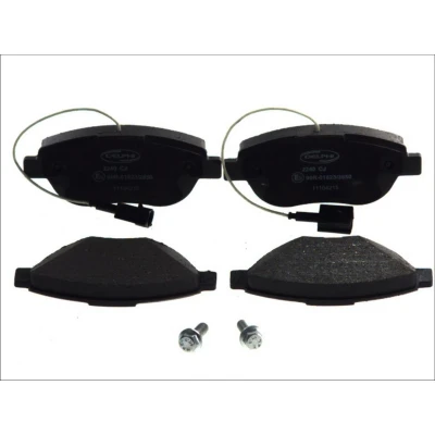 Afbeelding van DELPHI LP2240 Remblokkenset Incl. slijtage waarschuwingscontact Met anti kreukplaat Zonder toebehoren FIAT: Punto Evo Hatchback, BRAVO 2