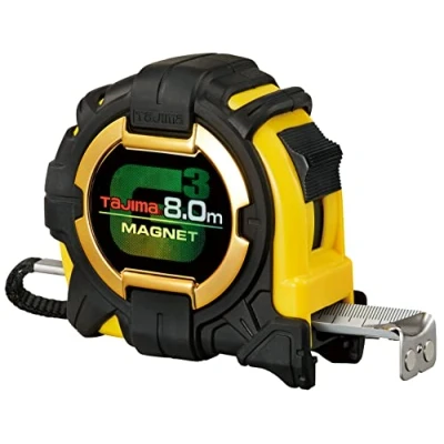 Afbeelding van Tajima H1550mw meetlint hi lock, 8 m/27 mm, G lock met magneet
