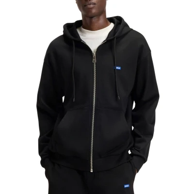 Afbeelding van HUGO Nadarasi Sweater met rits, Heren, Maat: XL, Black