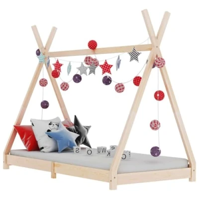Image de Cadre de lit d&#039;enfant bois pin massif 70x140 cm