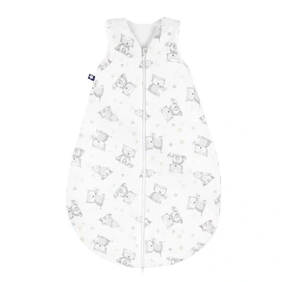 Afbeelding van Julius Zöllner slaapzak voor baby&#039;s de zomer, 100% katoen, maat 90, standaard 100, gemaakt in Duitsland, konijn en uil