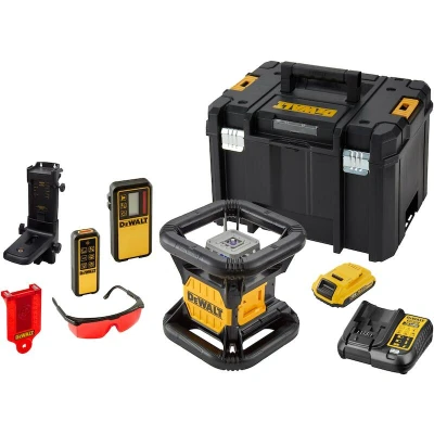 Afbeelding van DEWALT DCE079D1R QW 18V accu rotatielaser rood in TSTAK (1x 2,0Ah + lader)