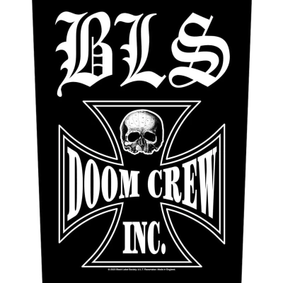 Afbeelding van Black Label Society Doom Crew Rugpatch Zwart