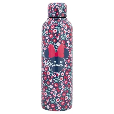 Afbeelding van Disney Minnie Mouse Bouteille d&#039;eau isotherme réutilisable en acier inoxydable à double isolation 515 ml
