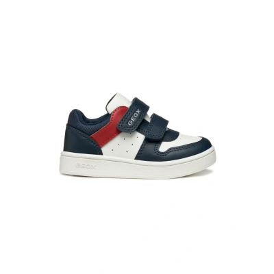 Afbeelding van Geox B Eclyper Boy A Sneaker Baby Jongens, Wit/Rood