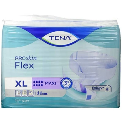 Afbeelding van 3x TENA Flex Maxi Extra Large Proskin 21 stuks
