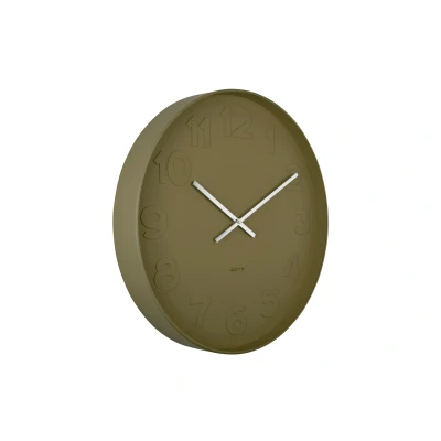 Afbeelding van Karlsson Wandklok Mr. Green Numbers Large Mosgroen Ø51cm