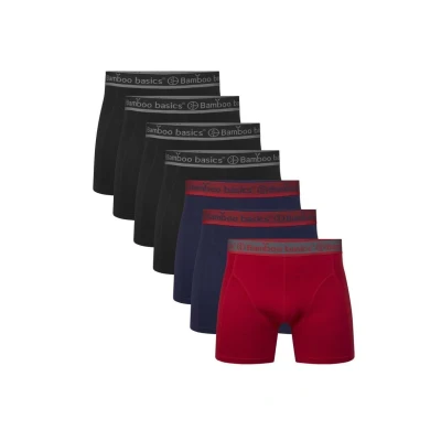 Afbeelding van Bamboo Basics 7ER PACK RICO Onderbroeken, Heren, Maat: XXL, Schwarz rot blau