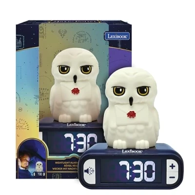 Image de Réveil veilleuse digital Hedwige 3D lumineux et sonore Enfant