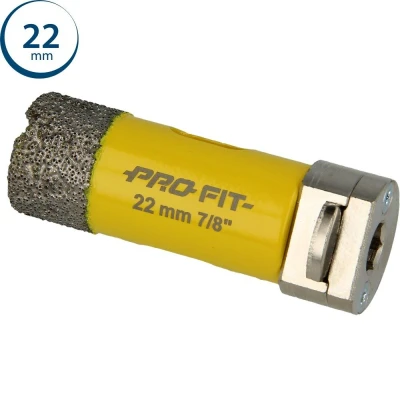 Afbeelding van Profit gatzaag/boor diamond dry ø22mm zeskant 8mm
