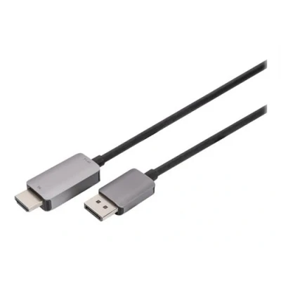 Image de DIGITUS Adaptateur vidéo DisplayPort mâle pour HDMI 1.8 m double blindage noir