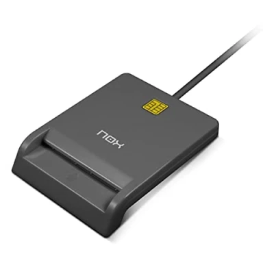 Image de NOX XTREME PRODUCTS Lecteur de carte électronique Citizen NXLITECARDID Compatible avec Cartão Cidadão (Portugal) et Electronic DNI (Espagne). Connexion USB 2.0, noir
