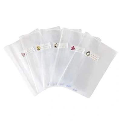 Afbeelding van Favorit 400113431 10 stuks notitieboekomslag met etiket, DIN A4, transparant