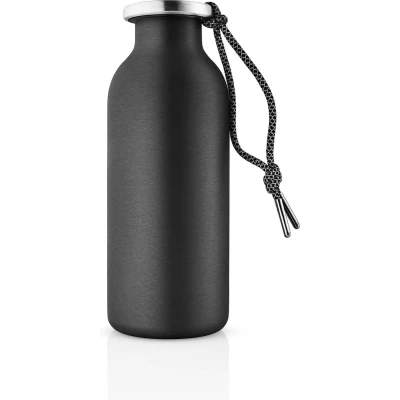 Afbeelding van Eva Solo Thermosfles 24/12 To Go 500 ml Black Zwart Roestvast Staal Kunststof Nylon