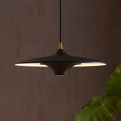 Afbeelding van LOOM DESIGN LED hanglamp Moja, Ø 42 cm, zwart