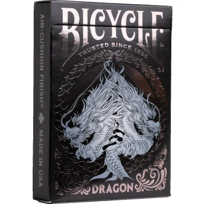 Afbeelding van Pokerkaarten Bicycle Dragon Black Deck