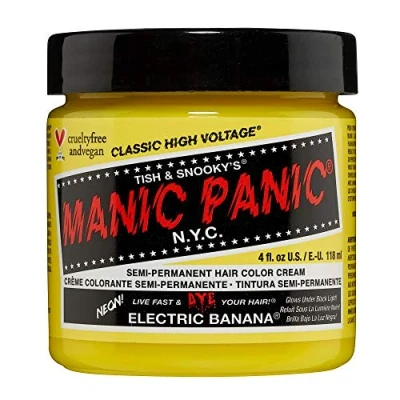 Image de Manic Panic Electric Banana Classic Crème, coloration semi permanente jaune, 118 ml