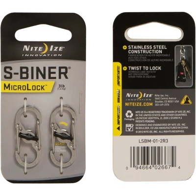 Afbeelding van NITE Ize NI LSBM 11 2R3 Karabijn MicroLock S Biner 2 35 mm x 15 7 stuk(s)