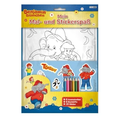 Afbeelding van Benjamin Blümchen: Mein Mal und Stickerspaß