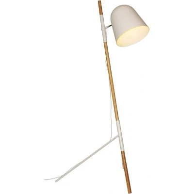 Afbeelding van Strakke vloerlamp Sensa Tripod wit met hout VL 1945 WI