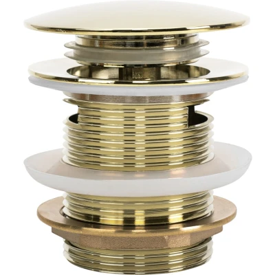 Afbeelding van REA Badkuip Clickwaste 7 cm Messing Glans Goud