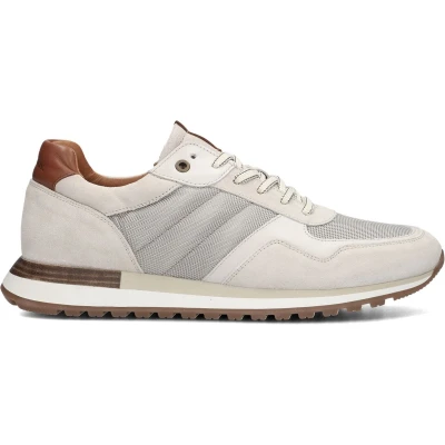 Afbeelding van Mazzeltov Sneakers laag, Heren, Maat: 42, Beige Leer