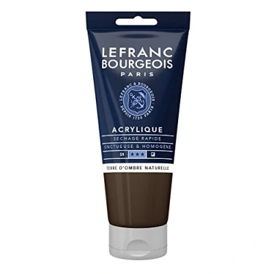 Image de Lefranc Bourgeois peinture acrylique ombre semi opaque satin fine 80 ml