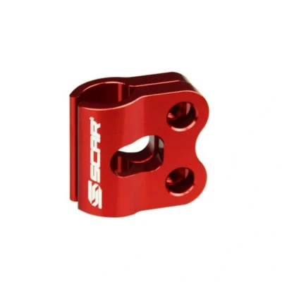 Afbeelding van Scar Remleiding Klem Rood Kawasaki KX65 2000 2021 KX80 1989 KX85 2001 KX100 2020 KX125 1992 2008 KX250 2008, KX250F