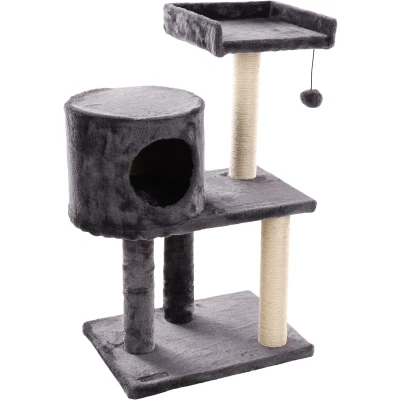 Afbeelding van Flamingo Sonal Krabpaal Katten Grijs 62x39x80cm 1st 135868