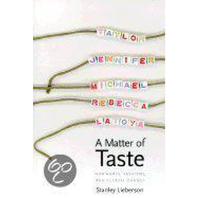 Afbeelding van A Matter of Taste How Names, Fashions &amp; Culture Change