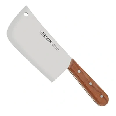 Afbeelding van Arcos Serie Atlantico hakmes lemmet van roestvrij staal nitrum 180 mm 380 g handvat Jatoba hout bruin