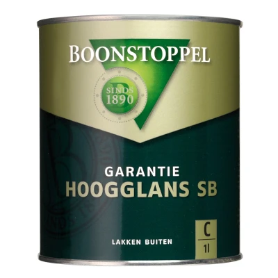 Afbeelding van Boonstoppel Garantie Hoogglans SB 1 liter verf voor hout buiten (terpentinebasis)