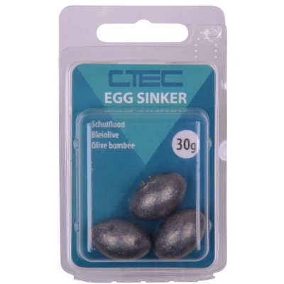 Afbeelding van Spro C Tec Egg Sinker (30g) (3 stuks) Inline lood