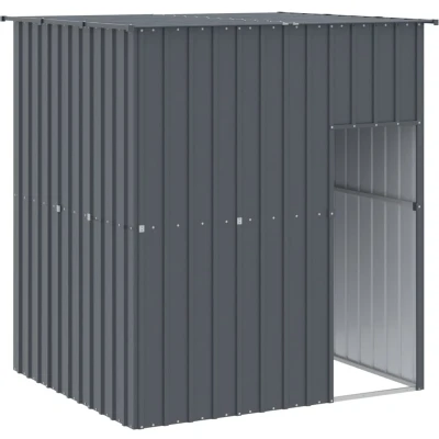 Afbeelding van vidaXL Hondenhok met dak 165x153x181 cm gegalvaniseerd staal antraciet