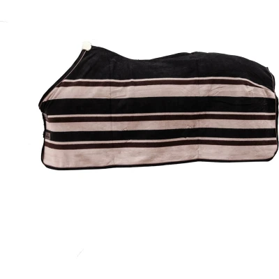 Afbeelding van Kentucky Horsewear Zweetdeken Heavy Fleece stripes Bruin/Beige 160 7&#039;0