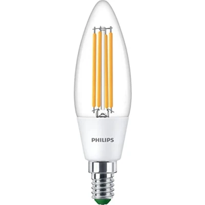 Afbeelding van Philips Ultra Efficient Led Kaarslamp 40W E14 Wit Licht 2 Stuks