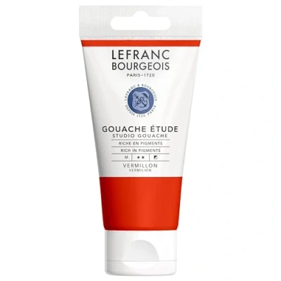 Afbeelding van Lefranc Bourgeois Gouache Etude Tube 80 ml vermiljoen