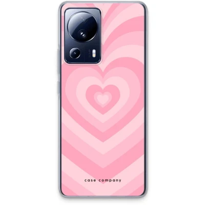 Afbeelding van Case Company® hoesje geschikt voor Xiaomi 13 Lite Hart Roos Soft Cover Telefoonhoesje Bescherming aan alle Kanten en Schermrand