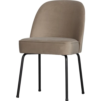 Afbeelding van BePureHome Vogue Eetkamerstoel Fluweel Taupe